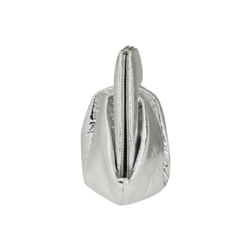 THEMOIRE Polyester Handbag Clutch Women's Silver-3