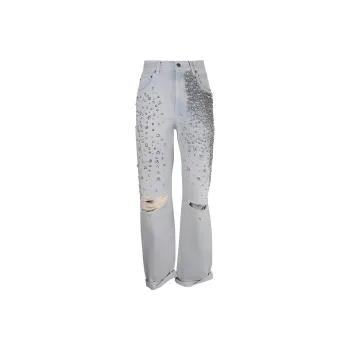 Golden Goose Distressed Embellished Jeans