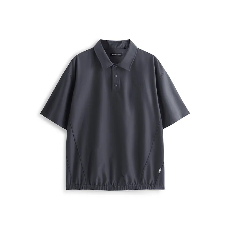PEACEBIRD MEN Outdoor Patchwork Short Sleeved Polo Shirt Men's-0