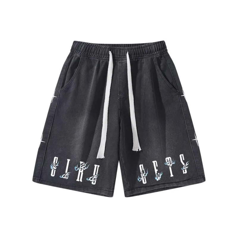 Colorful Creations Denim Shorts Men's-0