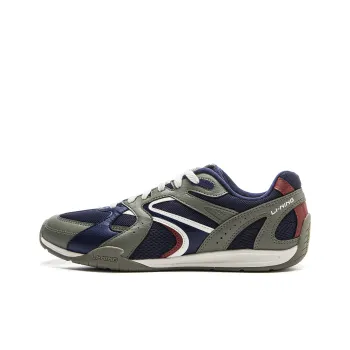 LiNing Film Retro Slip Resistant, Abrasion Resistant, Lightweight Low Top Casual Shoes Men's Blue Green