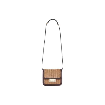 Loeffler Randall Straw Woven Crossbody Bag, Shoulder Bag Women's Coffee