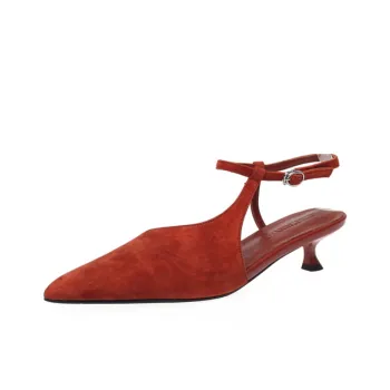 Schilling Slim Heel High Heels 4cm Women's Brick Red