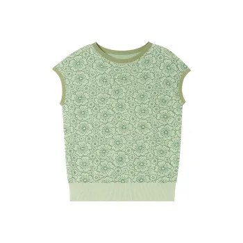 Mu Qingqing T Shirts Women's Pea Green
