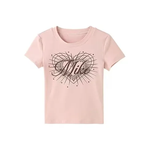 ABCMININ T Shirts Women's Pink-0