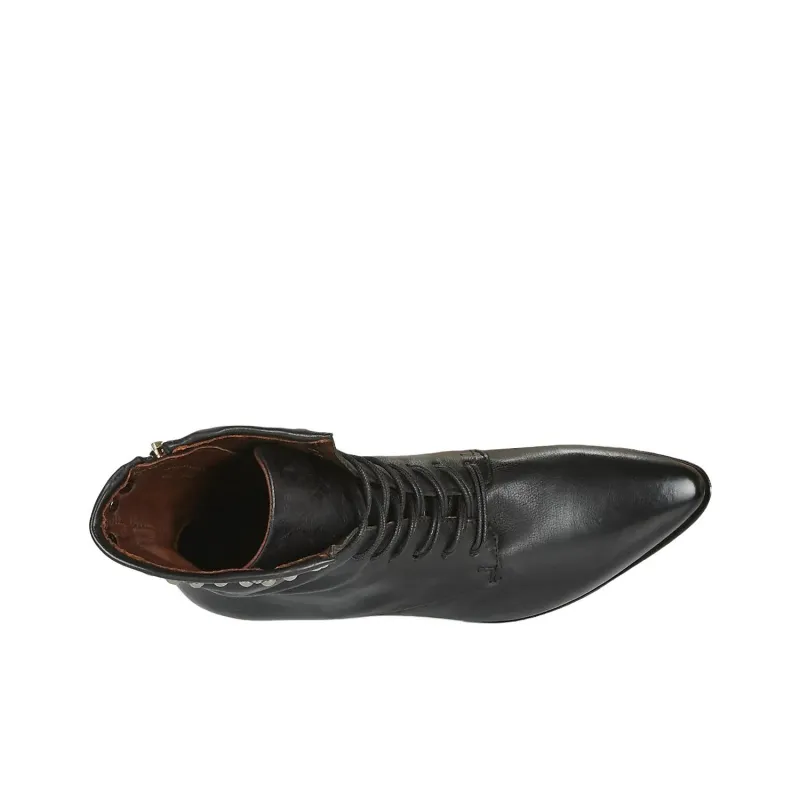 AirStep Tinget Lace Ankle Boots Women's Black-3