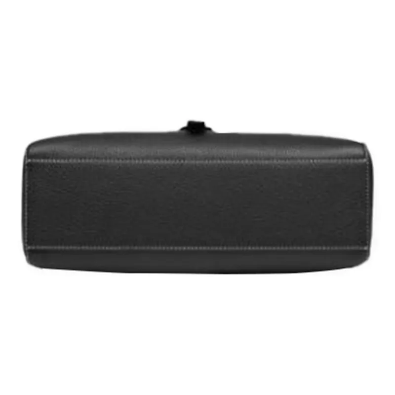 ZESH Litchi Grain Calfskin Crossbody Bag, Shoulder Bag Medium Size Women's Black-4