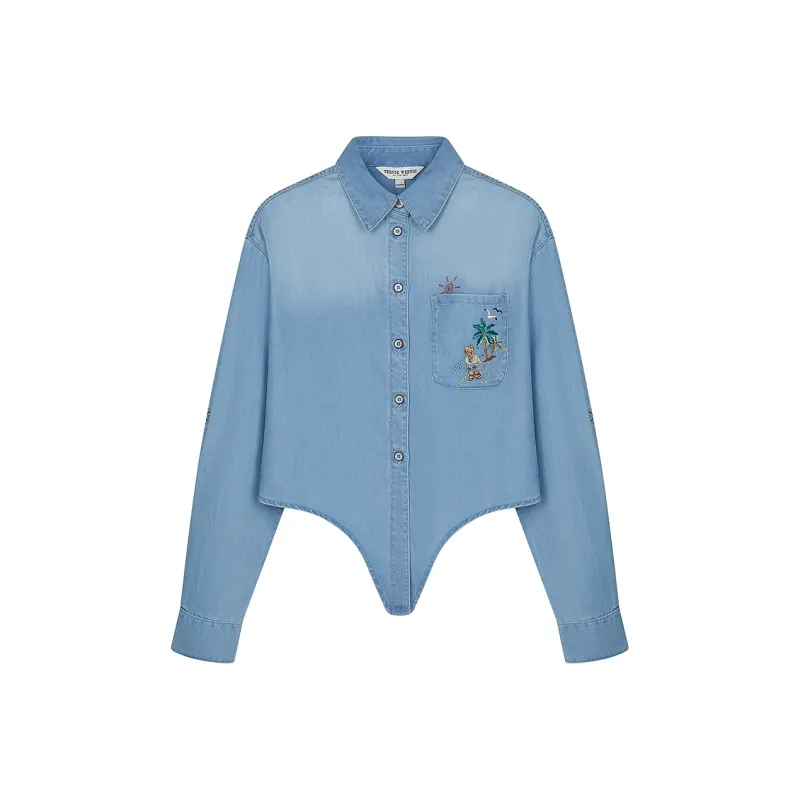 Teenie Weenie Shirts Women's Light Blue-0