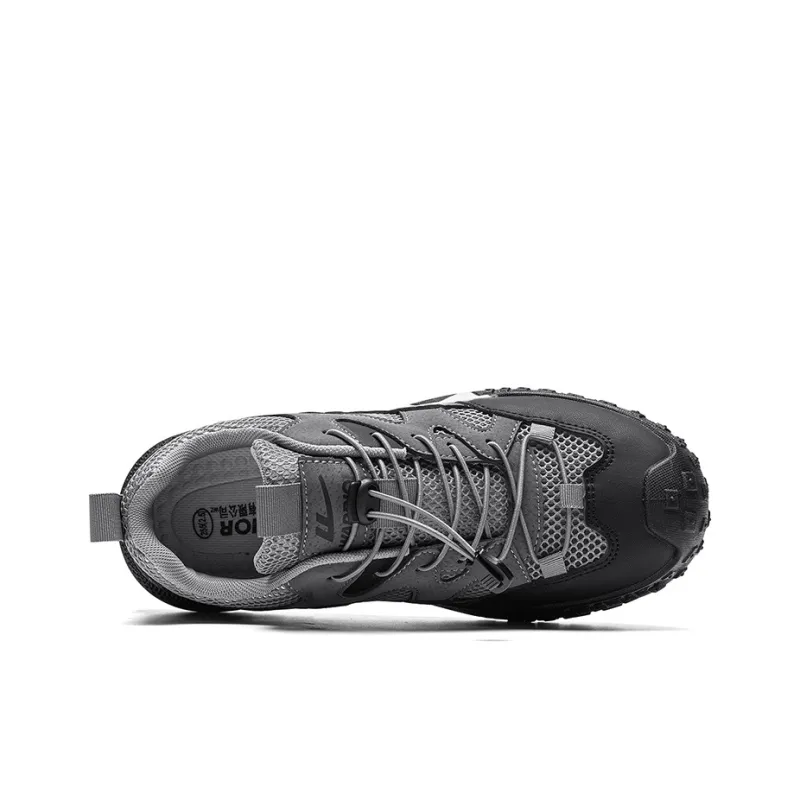 WARRIOR Hiking / Trekking Shoes Men Low Top Black-2