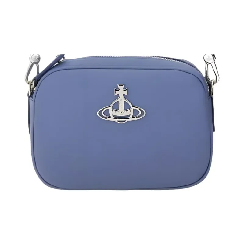 Vivienne Westwood ANNA Polyurethane Shoulder Bag, Crossbody Bag Women's Light Blue-3