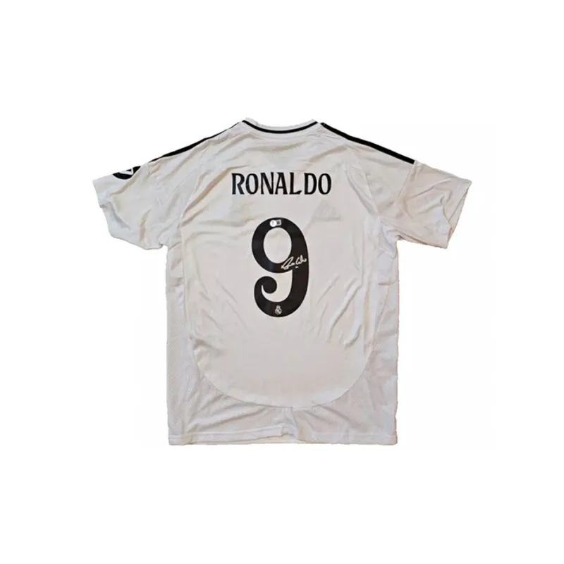 Three For Real Madrid Team Jersey Exquisite Mounting, Outer Frame Approx. 65x85cm-1