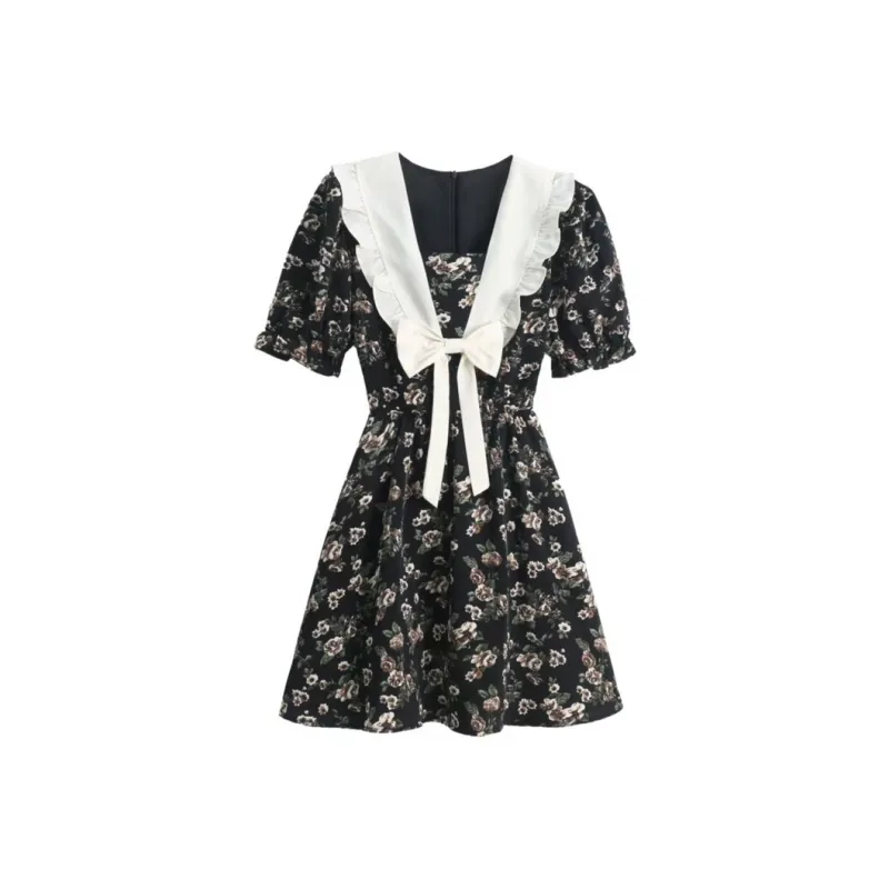 GUOZHEN Short Sleeved Dress Women's-0