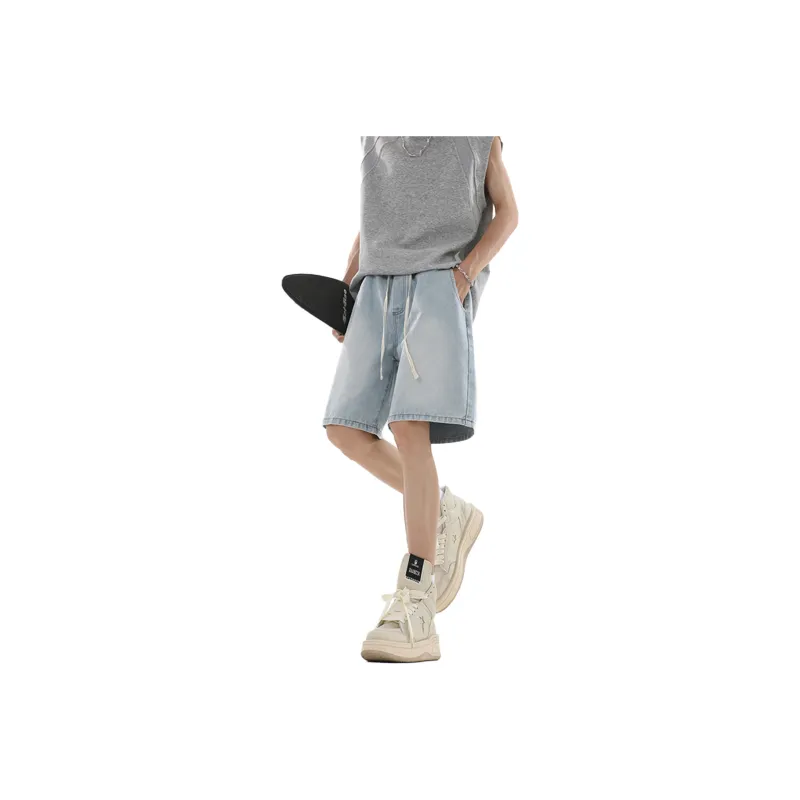 Emoji Denim Shorts Unisex-4