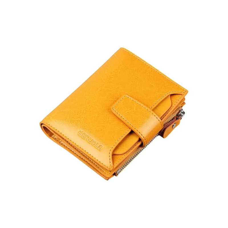 Gorora Cow Leather Multiple Card Slots Wallet Regular Women's Multicolor-2