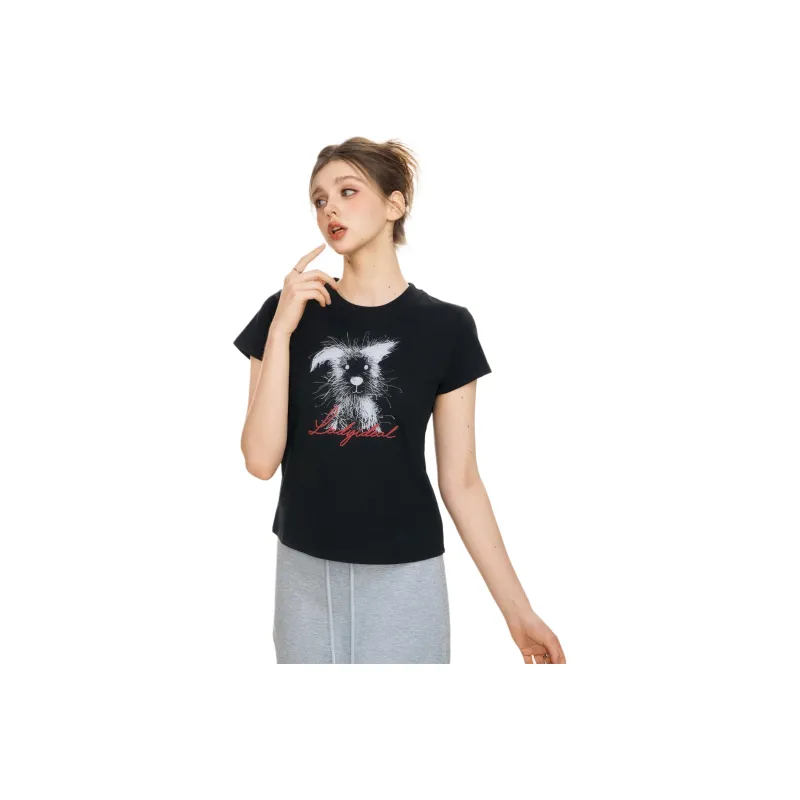 LADY IDEAL Regular T Shirt Women's Short Sleeved-2