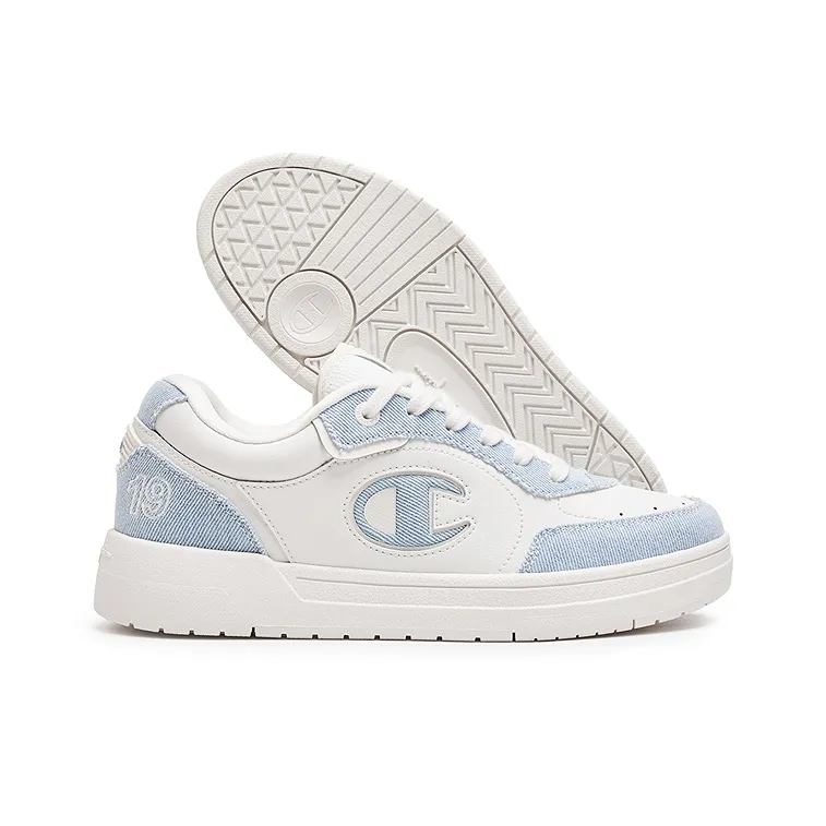 Champion Balance Low Top Skateboard Shoes Unisex Milk White/Moonstone Blue-3