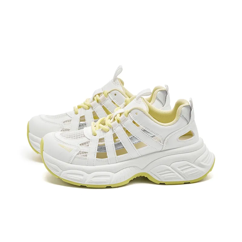 La Chapelle Low Top Chunky Sneakers Women's Yellow-2
