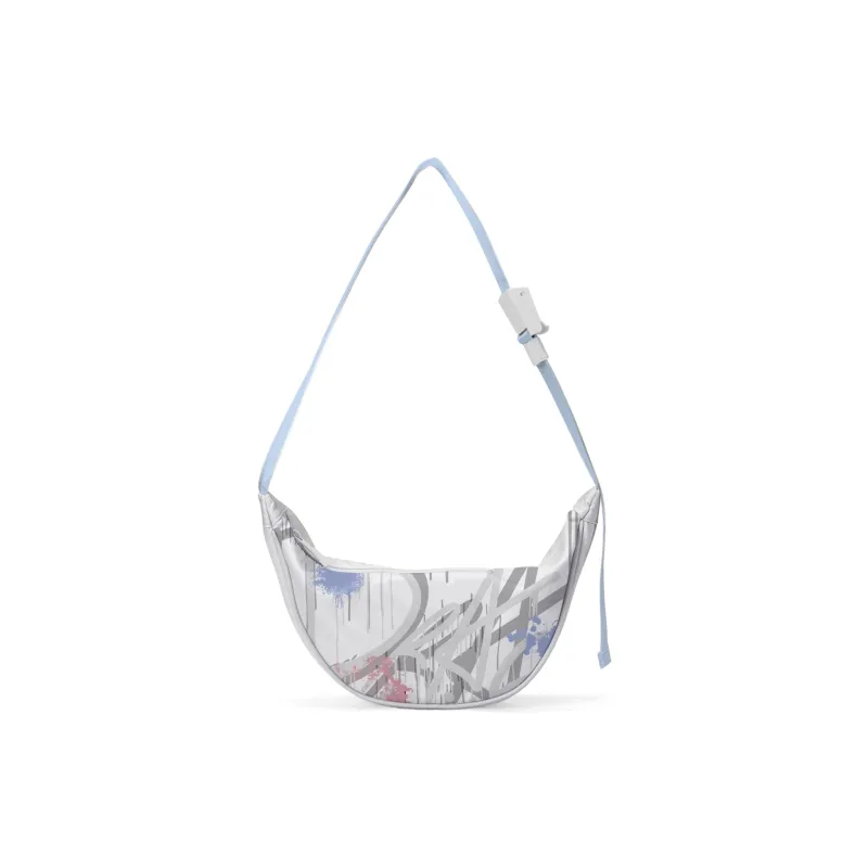 Spare No Pains. Polyester Shoulder Bag, Crossbody Bag, Fanny Pack, Sling Bag Unisex White/Yellow-11