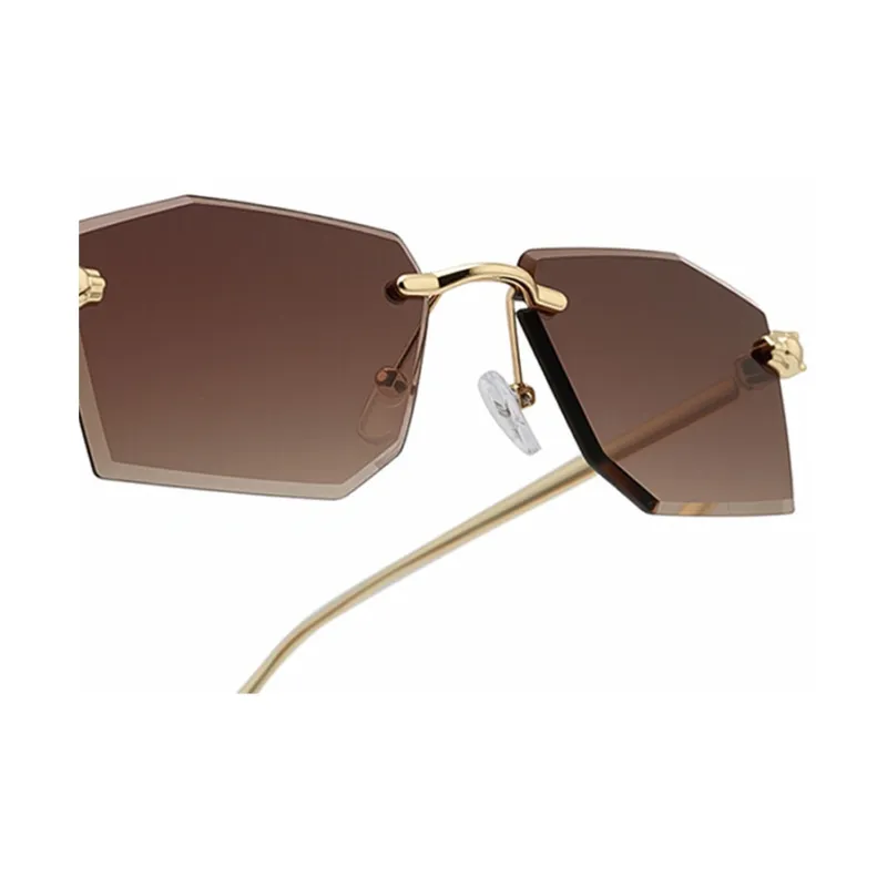 NOME Plastic Metal Irregular Shape Sunglasses Unisex-4