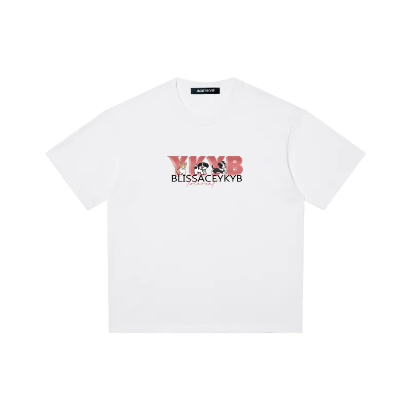 YK&YB T Shirts Unisex White-0