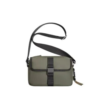 ZARA PU Shoulder Bag, Crossbody Bag Men's Khaki Green