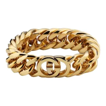 GUCCI Brass Bracelets Unisex Gold