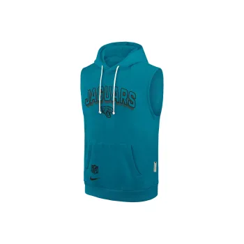 Nike Jacksonville Jaguars Sideline Men's Nike Dri FIT Nfl Sleeveless Pullover Hoodie