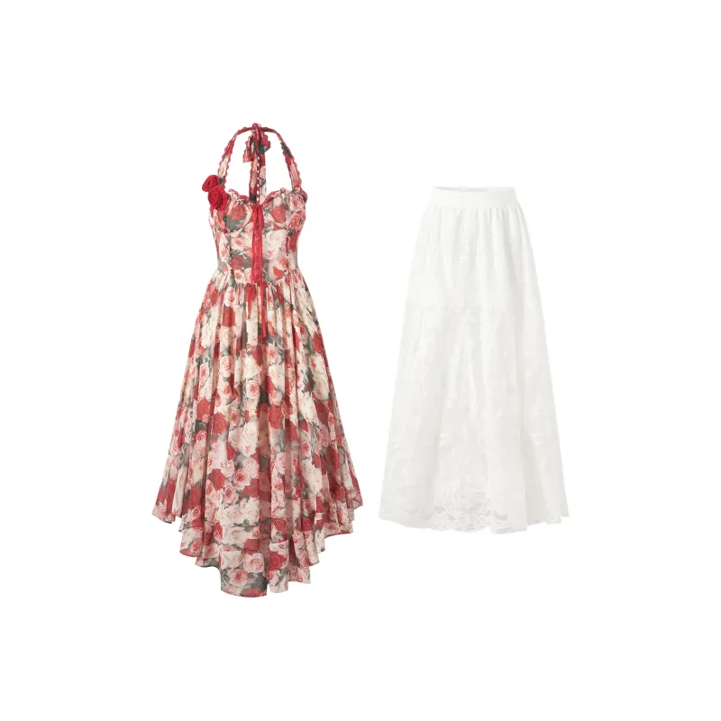 GUOZHEN Two Piece Skirt Sets Women's-5