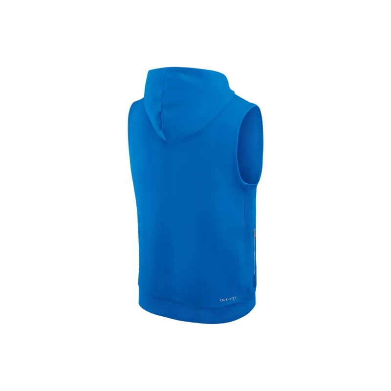 Nike Detroit Lions Sideline Men's Nike Dri FIT Nfl Sleeveless Pullover Hoodie-1