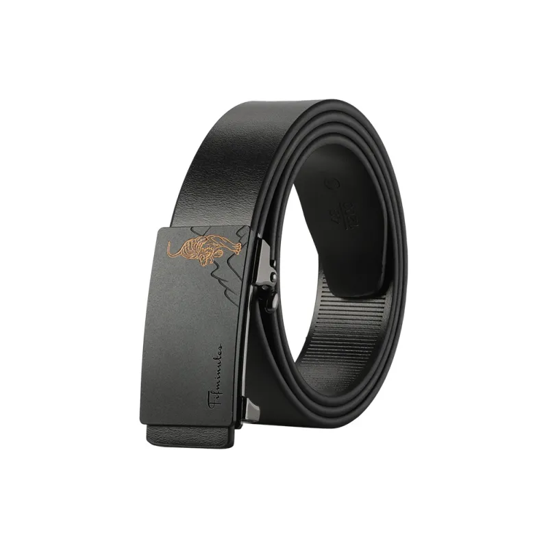 15 MINS Cow Split Leather Belts Men's Width 3.3cm-15