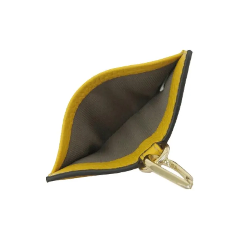 Furla Leather Card Holder Women's Yellow-4