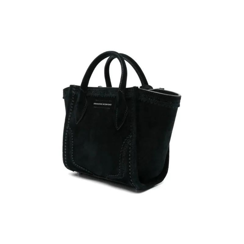 ERMANNO SCERVINO Suede Handbag Women's Black-1