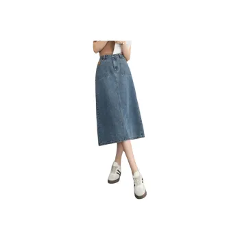 JEANSWEST Denim Long Skirt Women's