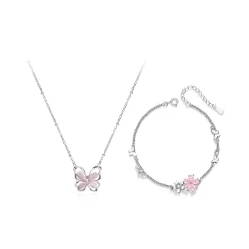 Inkopper Glass Cat Eye Necklaces Women's