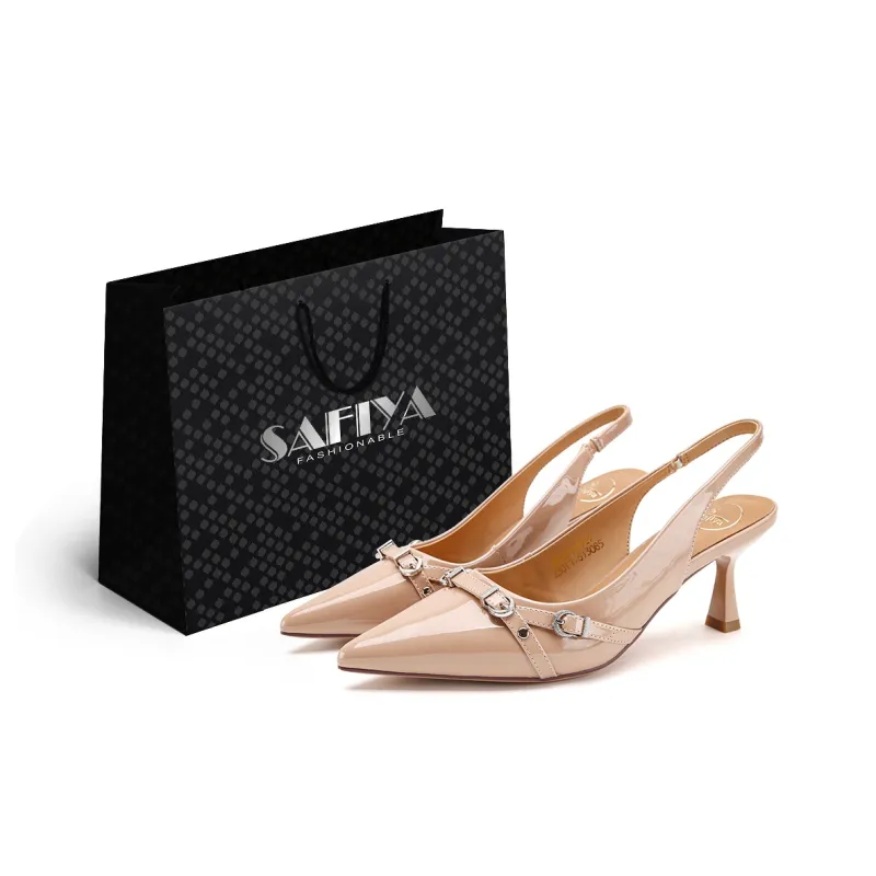 Safiya Chunky Heel One Strap Sandals Women's-10