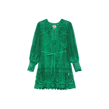 Farm Rio Tropical Flight Mini Dress