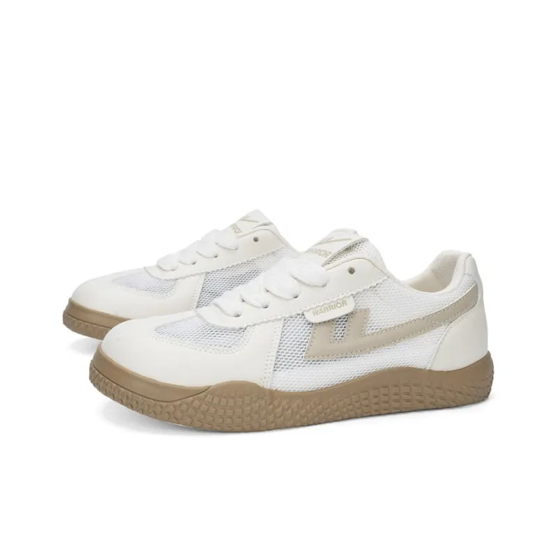 Warrior Abrasion Resistant Slip Resistant Low Top Casual Shoes Women's Beige Light Brown-1