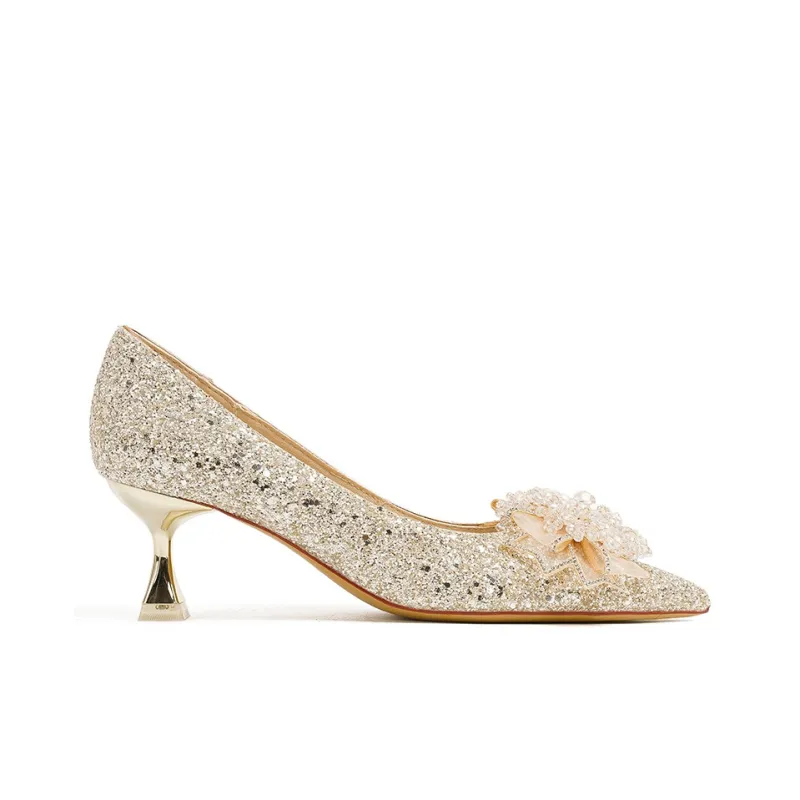 KATHRYN WILSON Slim Heel High Heels 5.5cm Women's Champagne-1