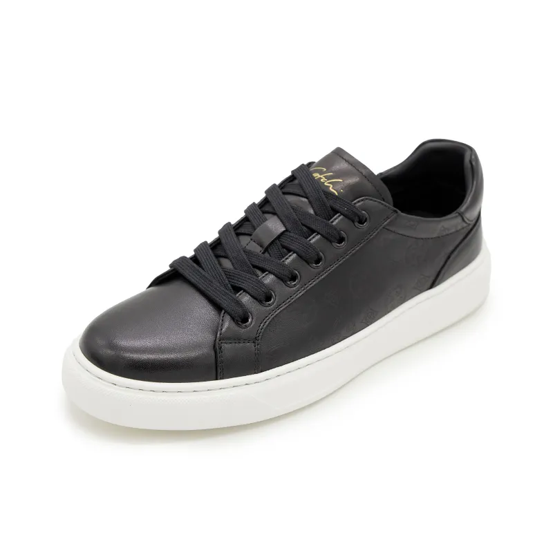 Satchi Low Top Skateboard Shoes Men's Black-2