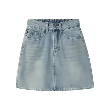 ONE SHALLOW Denim Short Skirts Women's