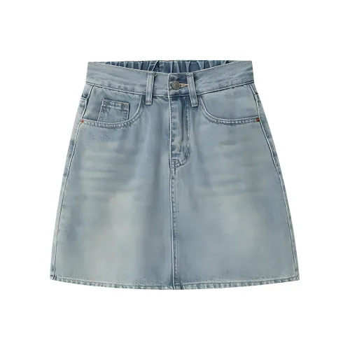 ONE SHALLOW Denim Short Skirts Women's