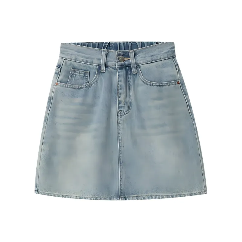 ONE SHALLOW Denim Short Skirts Women's-0