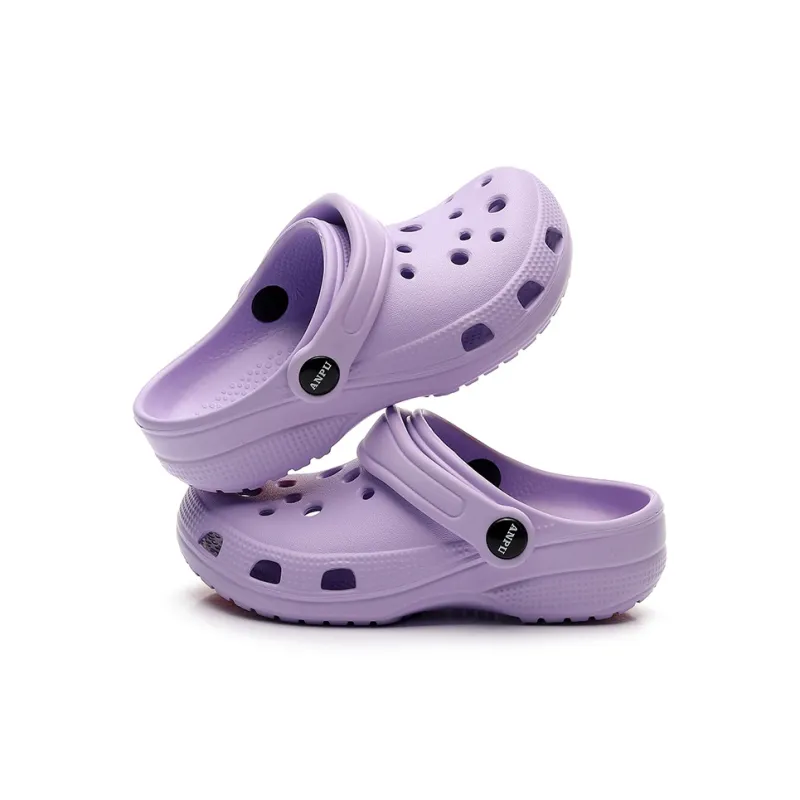 XGGC Summer Outerwear Closed Toe Breathable Odor Resistant EVA Slip Resistant Platform Kids' Slip Resistant Clogs-13