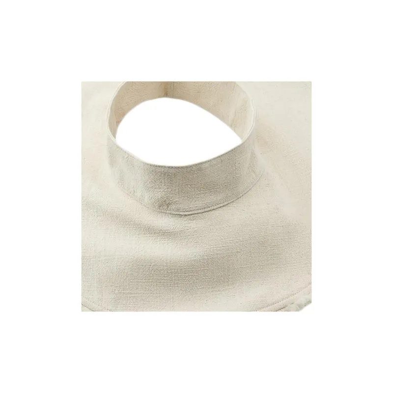 ZARA Linen Sun Protection Hats Women's White-1