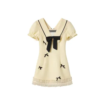 Mu Xiao Xin Short Sleeved Dress Women's