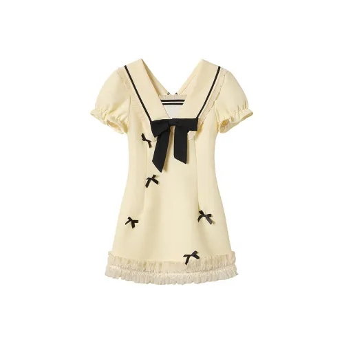 Mu Xiao Xin Short Sleeved Dress Women's