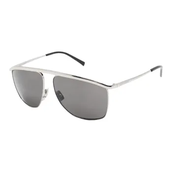SAINT LAURENT Metal Aviator Sunglasses Women's Silver