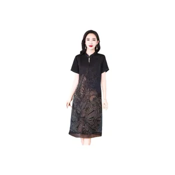 Yi Mengyuan Silk Short Sleeved Dress Women's