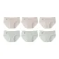 6 Pack (3 Apricot Gray+3 Multicolor Green)