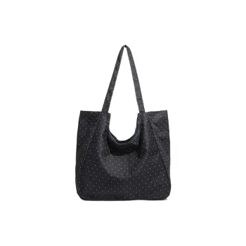 Yalu Canvas Bag, Tote Handbag, Shoulder Bag Women's Black